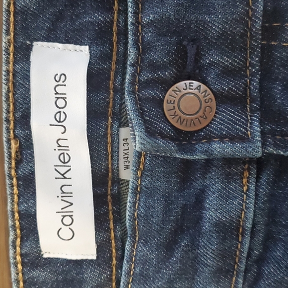 Calvin Klein Dark Wash Jeans 34 x 34 NWT - Picture 4 of 6